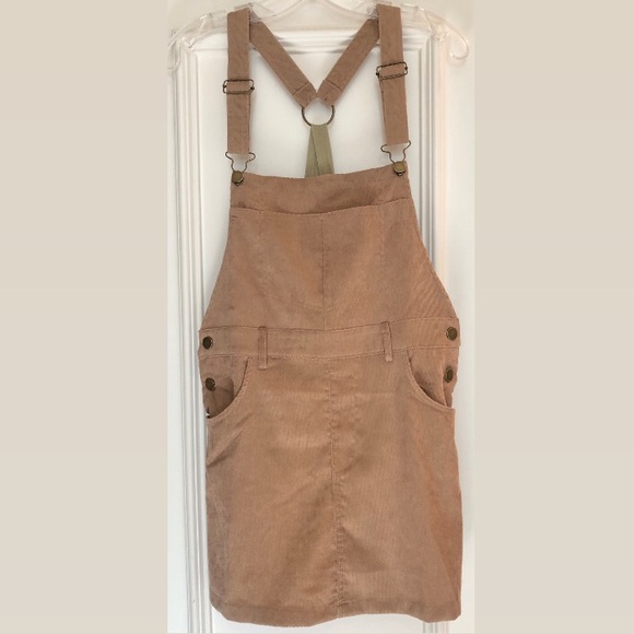 entro Dresses & Skirts - CORDUROY OVERALL DRESS